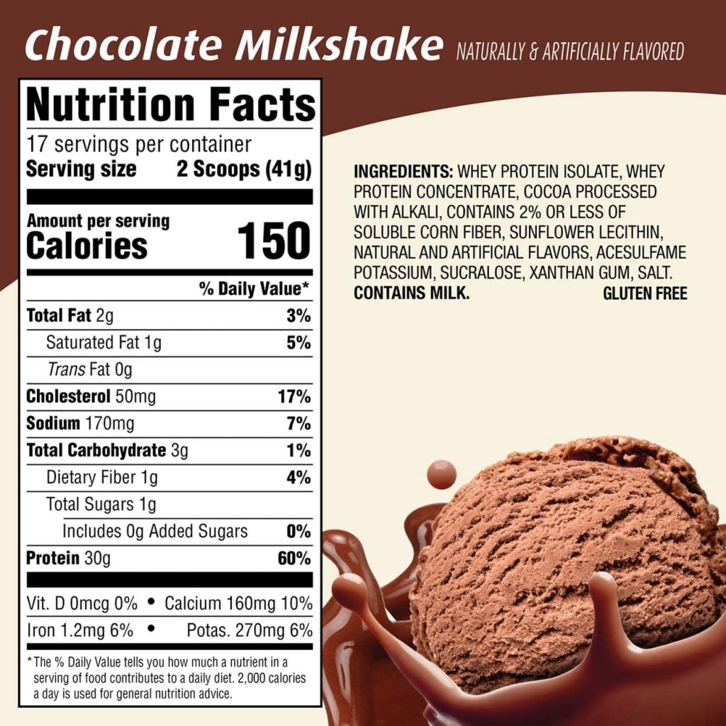 premier protein whey protein nutrition facts